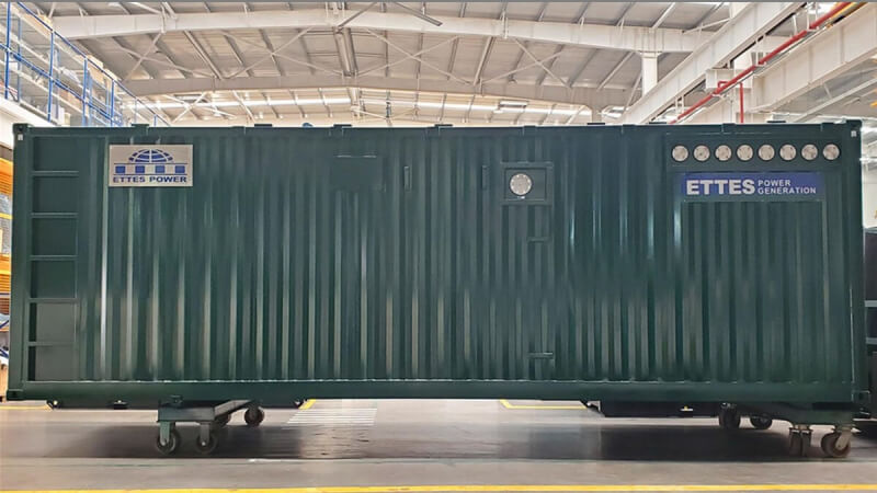 MAN 500kW container silent farm biogas generator set & CHP CCHP ETTES POWER