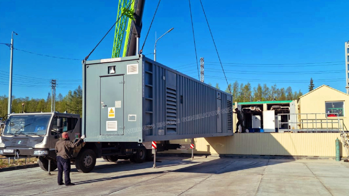 1MW (2x500kW) MAN Container Natural Gas CHP Generation to Uzbekistan
