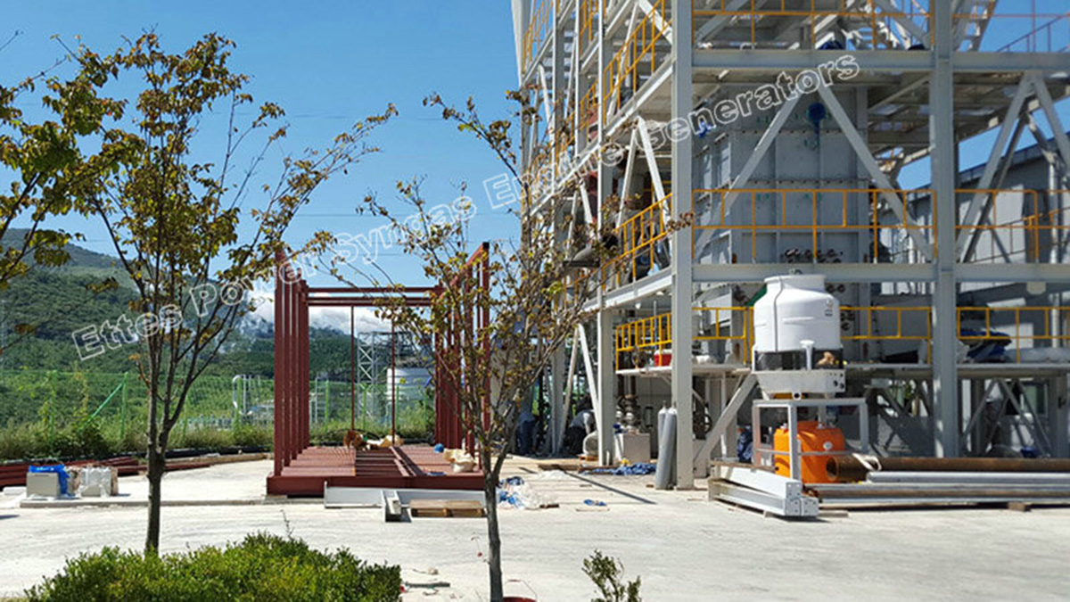 1000KW-1MW Biomass Syngas Engien Generator Power Plant ETTES POWER