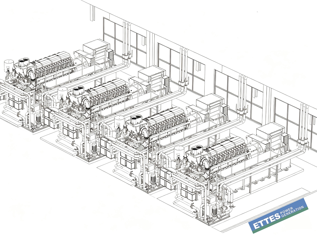 ETTESPOWER GAS ENGINE GENERATION PLANT STATION