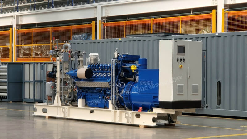 MAN 400kW 500kW biogas fueled generator set & combined heat and power CHP ETTES POWER