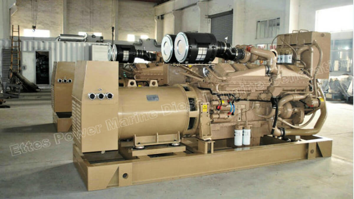 Cummins 500kw 800kw 1MW Marine diesel Engine power Generation K38-DM-ETTES POWER