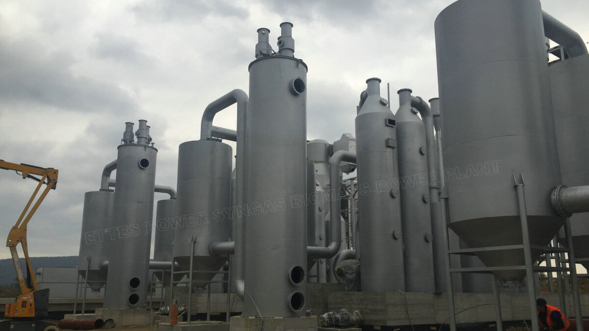 ETTES Syngas biomass Gasification Gasifier 500kw 1mw engine ETTES GROUP