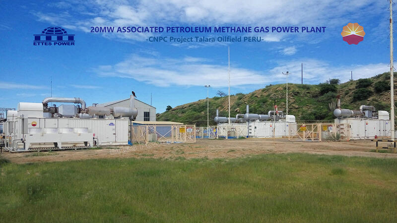 5MW Associated petroleum gas power station Engine Generator Ettes Power