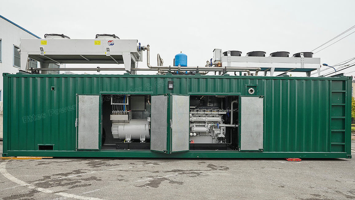 Perkins 1000kW 1MW Container Gas Generator & CHP - ETTES POWER