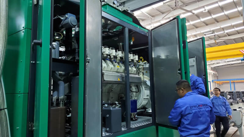 MAN Natural Gas Engine Generating Set CHP Cogeneration 500kW ETTES POWER