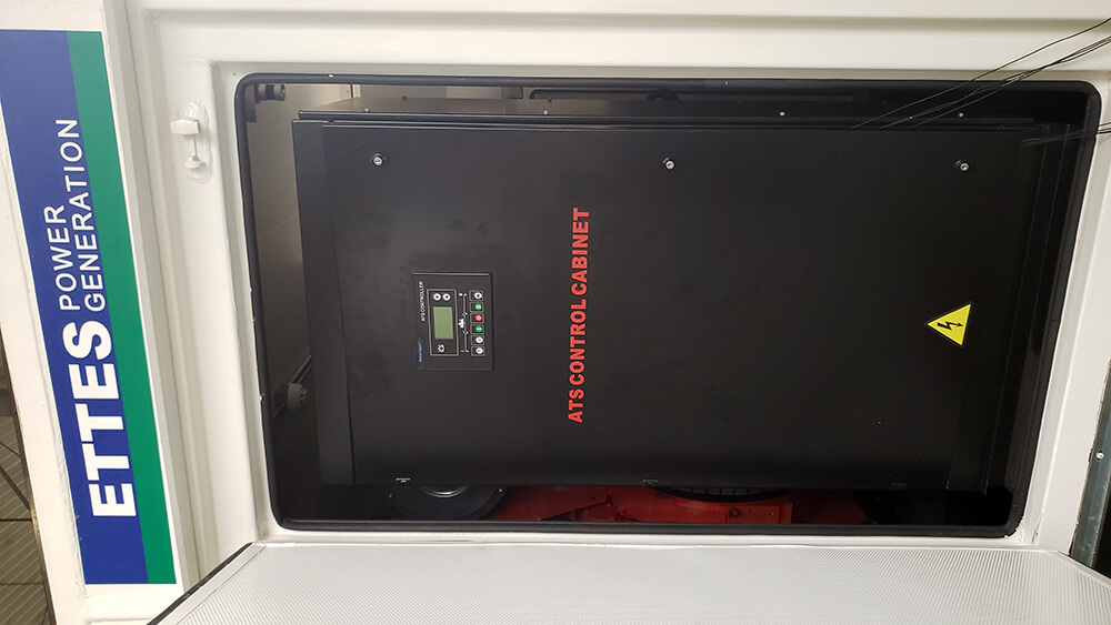 ATS Control Cabinet of Cummins gas Generation Set for BV Inspection and Testing ETTES POWER