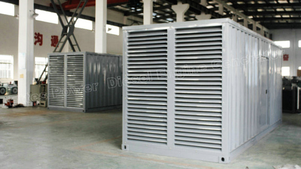 800kw-1000kva silent soundproof container diesel generating set-ETTES POWER