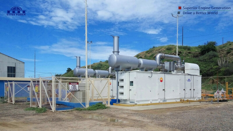 1000kW 1MW container natural gas generating set power station to Peru ETTES POWER