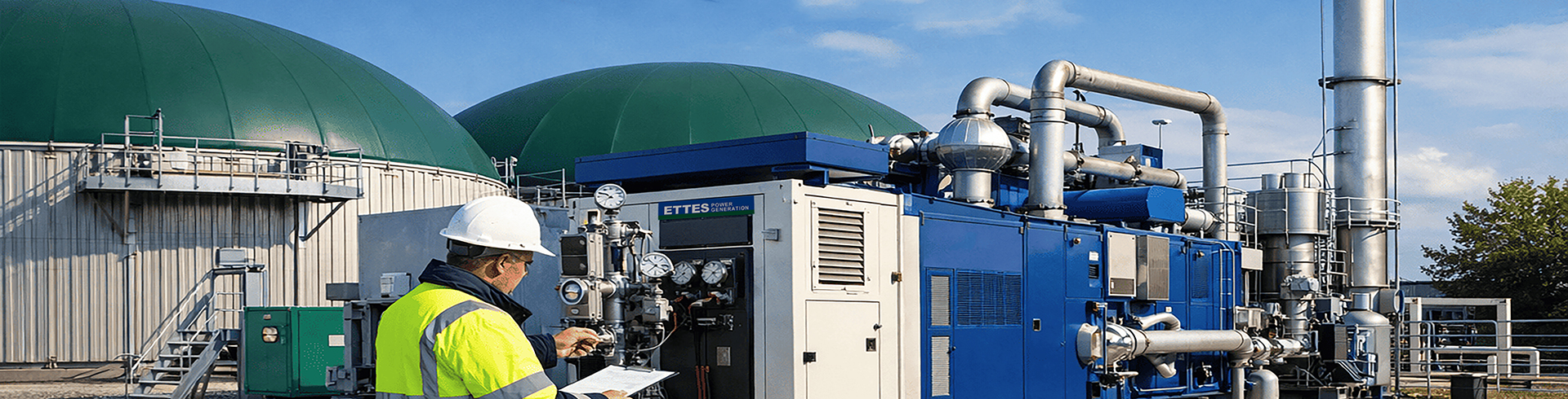 Biogas Methane Engine Generating System Anaerobic Digester