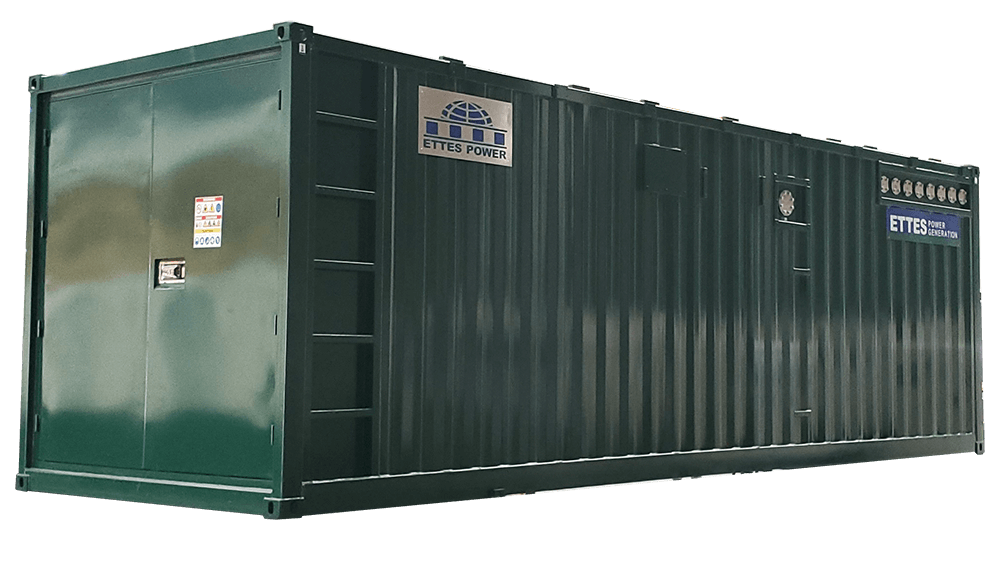 1000kW 1MW Container Gas CHP MAN MWM Natural Gas Engine Generation-ETTES POWER