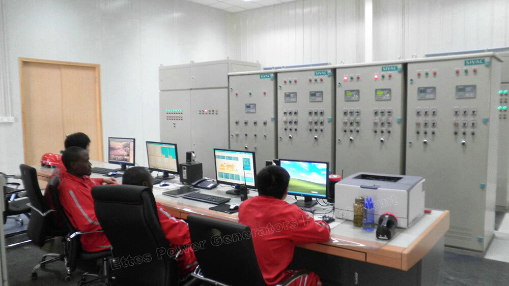 Control & Monitor Center for gas generator power plant ETTES POWER