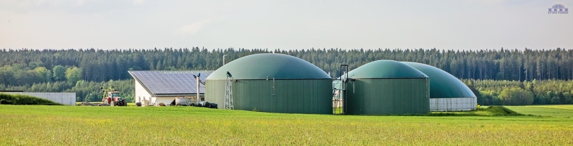 Farm digester for methane biogas genset & combined heat and power CHP ETTES POWER