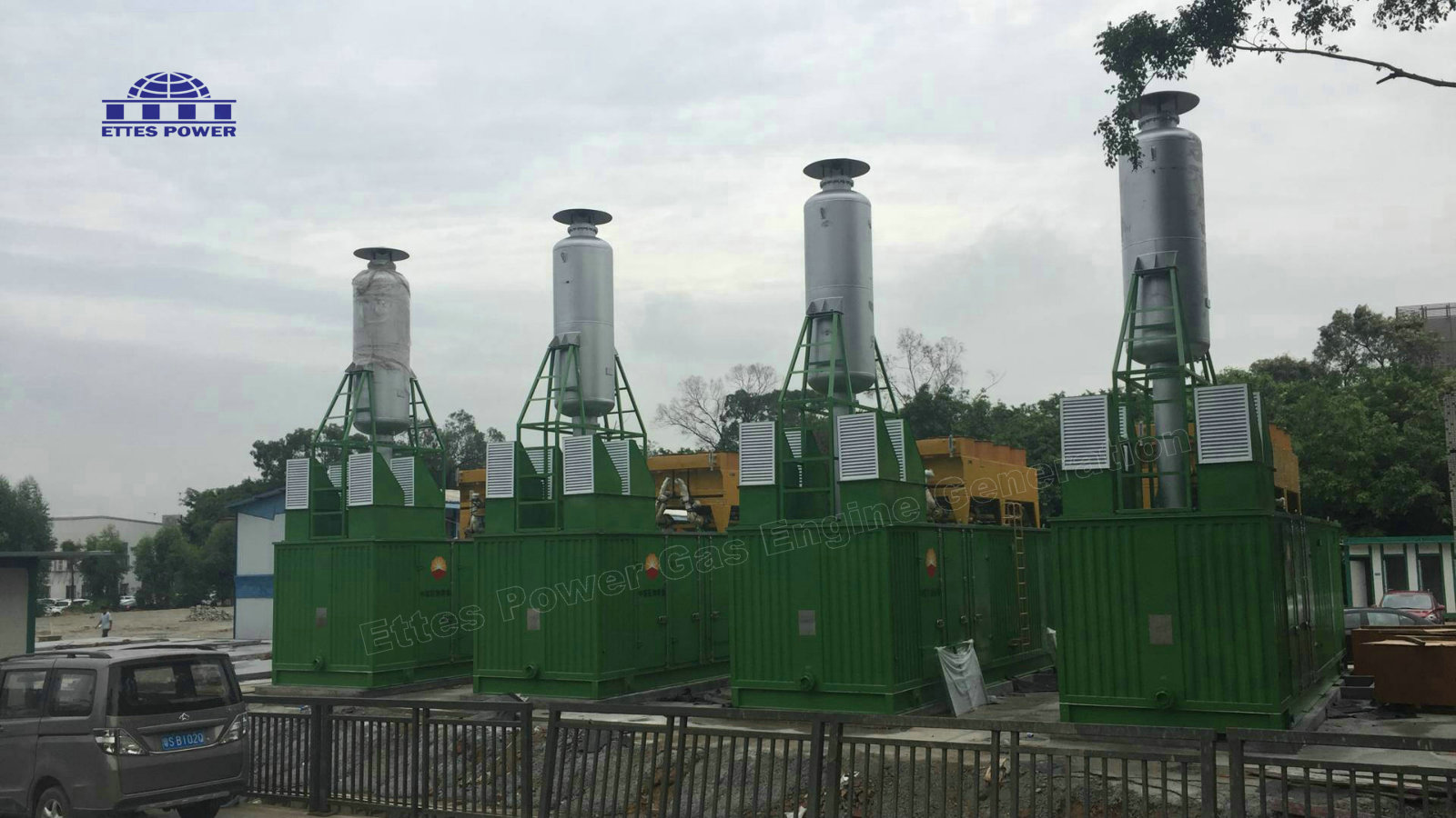 1MW Container Landfill Gas Methane Engines Generator Plant-ETTES POWER