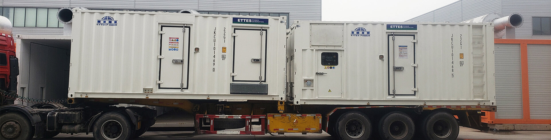 Cummins 500kW container natural gas engine generator & CHP for transportation ETTES POWER