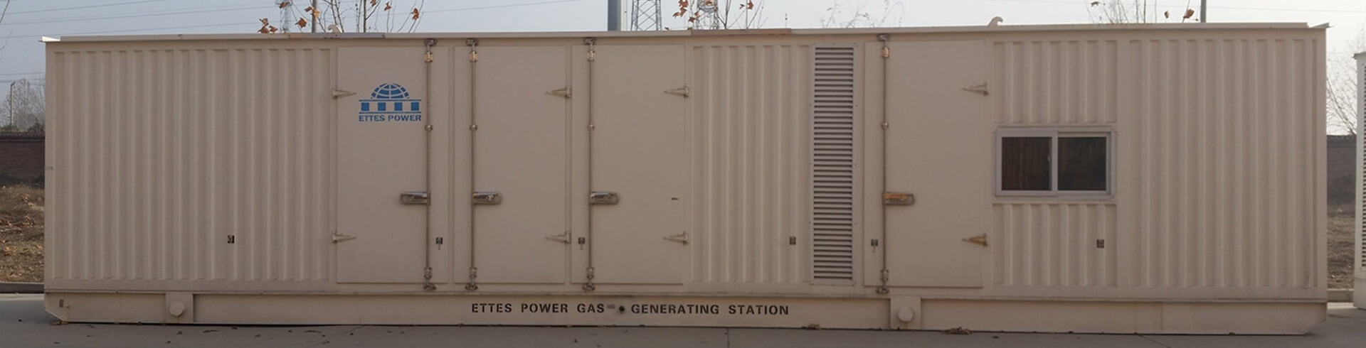 1000kW 1 MW container PNG CNG LNG natural gas fueled generator set ETTES POWER