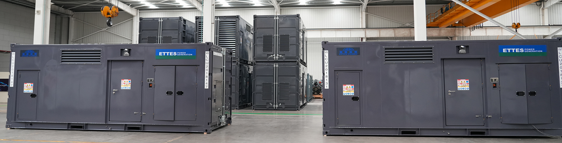 EttesPower Containerized Gas Engine Generating Unit CHP PNG CNG Methane Gas