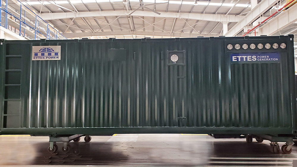 1MW 1000kW Modular Containerized CNG Natural Gas Engine Generating Set ETTES POWER (1)