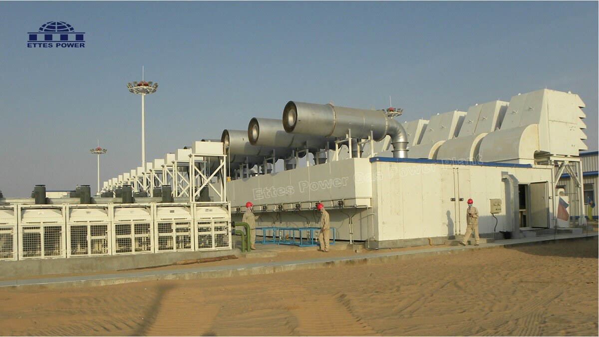 Niger Sahara Desert Oilfield Gas Power Plant Cummins MAN MWM Generator ETTES POWER