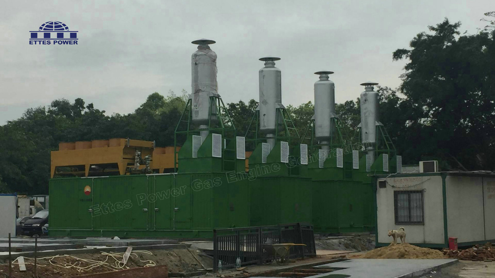 2MW Container Biogas Landfill Gas Methane Engines Generating Plant-ETTES POWER