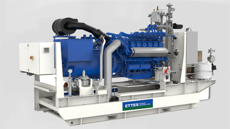 MAN MWM natural gas engine generator cogeneration Ettes Power