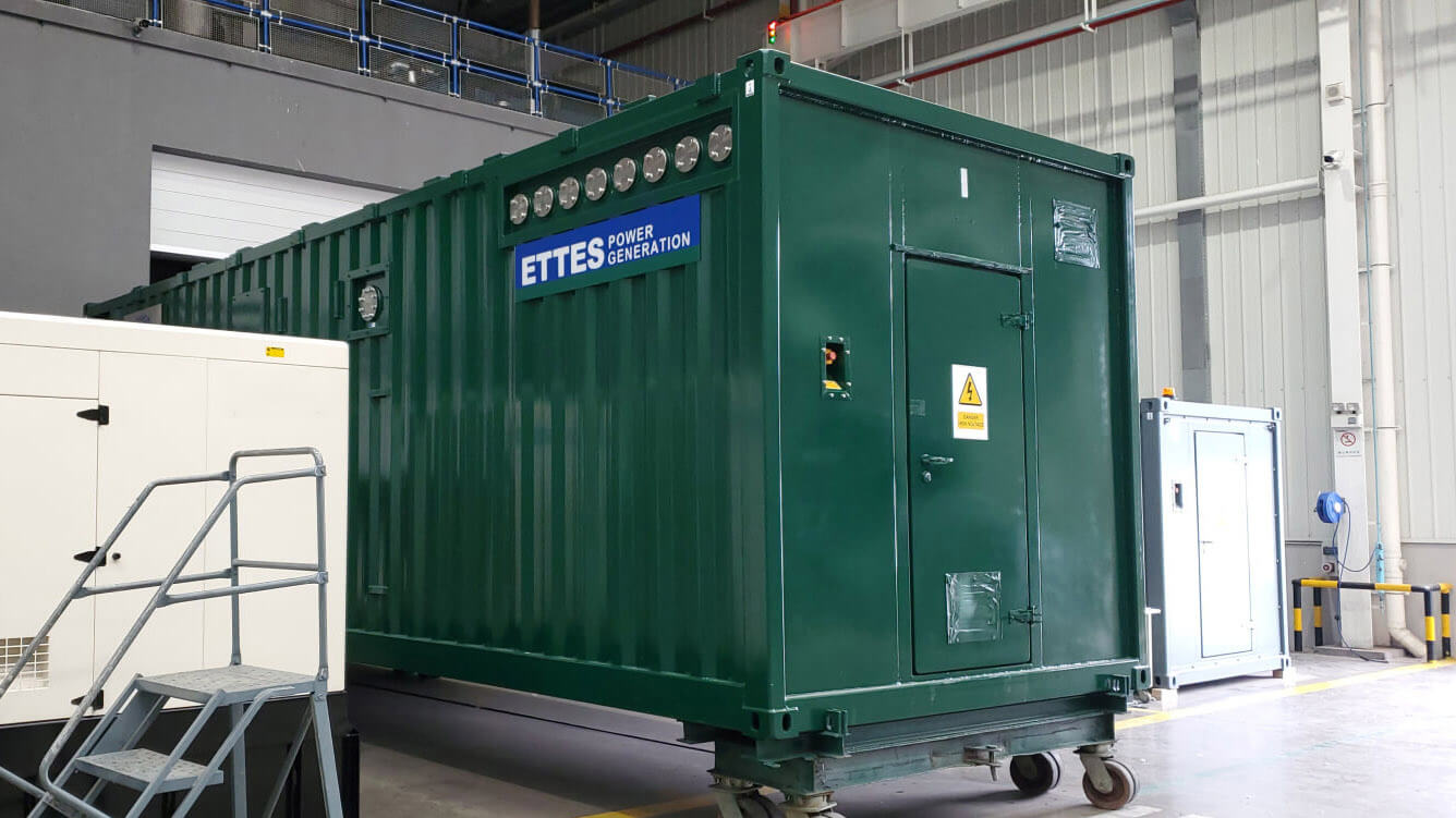 1MW 1000kW MAN Series Containerized Biogas Cogeneration ETTES POWER