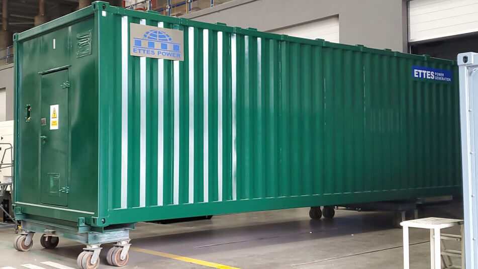 500kW MAN Series Containerized Biogas Generaing Set & CHP ETTES POWER
