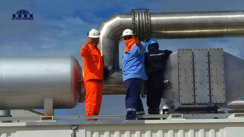 After Sales Team gas power plant project site Installation guide and commissioning-ETTES POWER