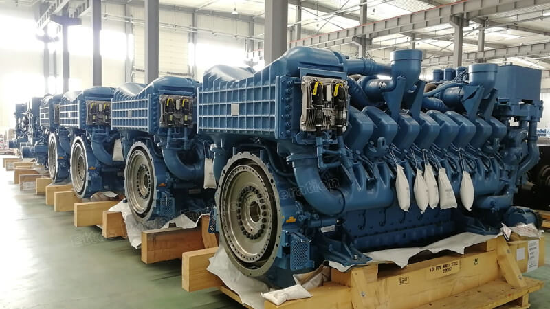 500kVa 1000kVa MTU Diesel Engine stocking in ETTES POWER Warehouse for power generation