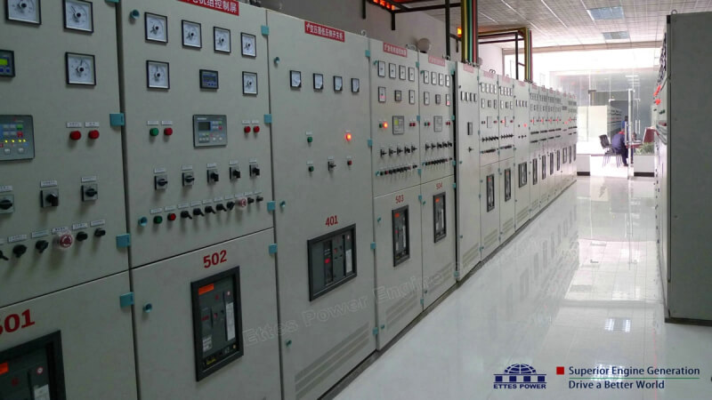 Control & monitoring center for 1MW 2MW Cummins oilfield natural gas power plant ETTES POWER