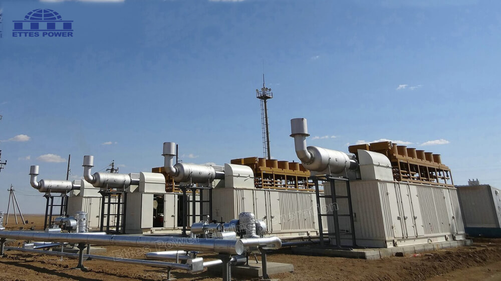 4x1MW Oilfield Associated Petroleum Gas Engines Power Plant-ETTES POWER