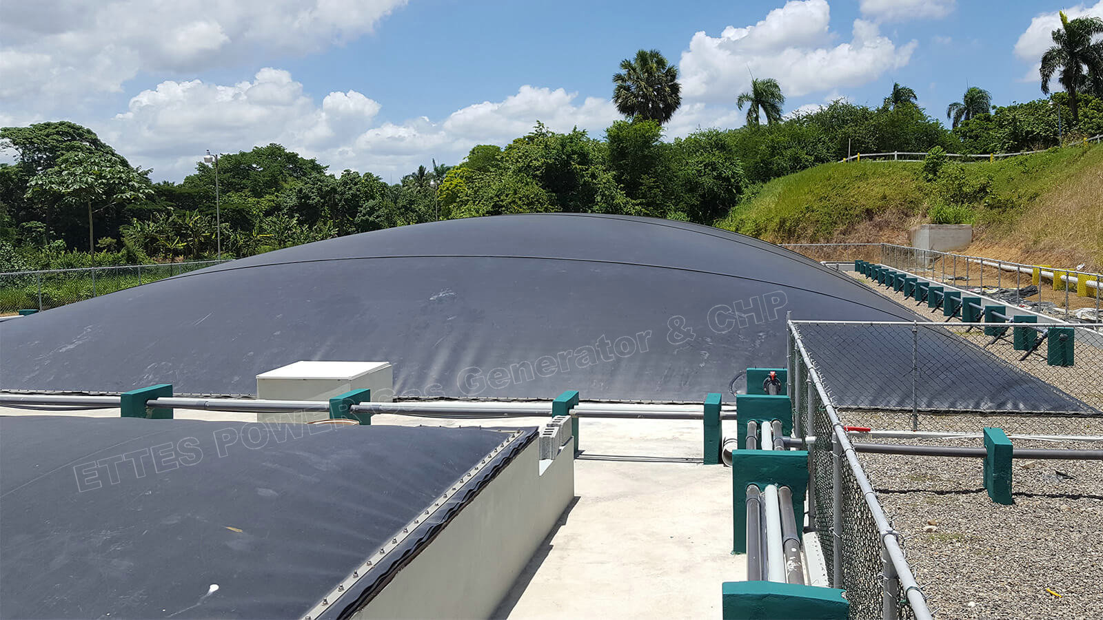 Farm digester provide biogas for MAN gas generators & CHP system-ETTES POWER