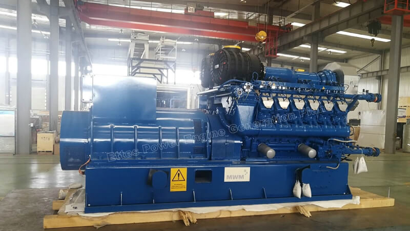 600kW MWM industrial natural gas fired engine generator set ETTES POWER