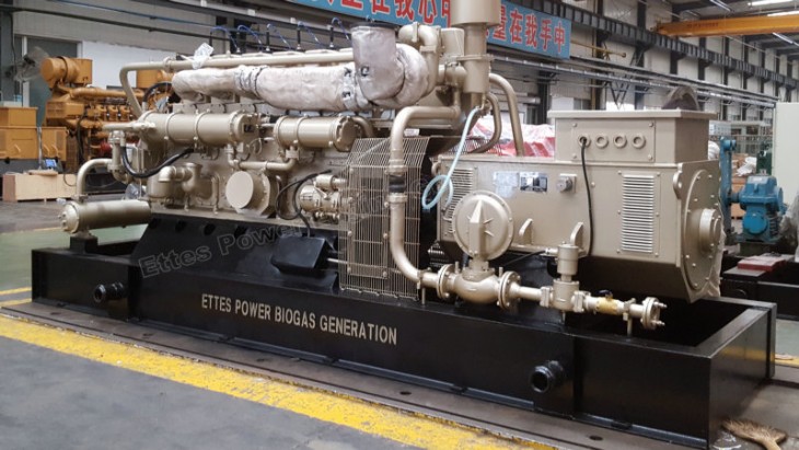 Ettes Power 300kW 500kW 1MW Natural Gas Biogas Engine Generator CHP Ettespower
