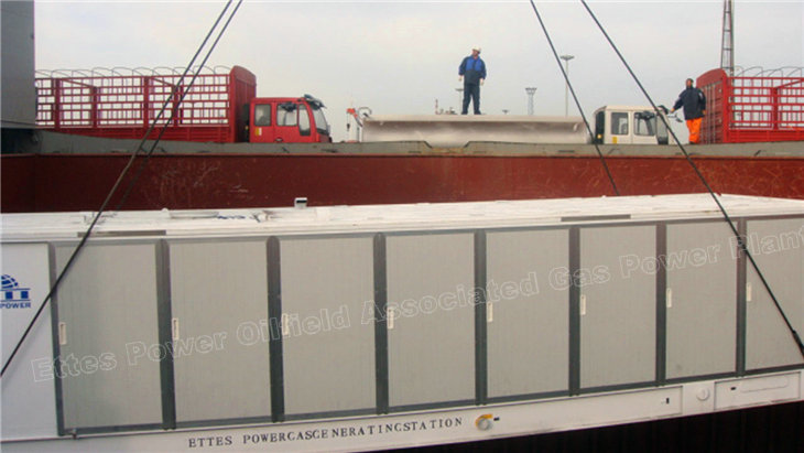 Ettes Power Bulk Shipment 1000kw 1mw Natural Gas Engine Container Generator Ettespower