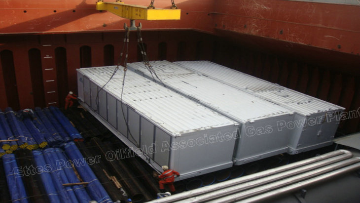 Ettes Power Group Shipment 1000kW 1MW Natural Gas Oilfield Gas Container Power Generation Ettespower